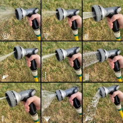 Lance Et Pistolet D'arrosage Pistolet D'arrosage Multi Jets 9 Jets Bi Matière Techn'O Fitt Noir Gris 8 Lance Et Pistolet D'arrosage Pistolet D'arrosage Multi Jets 9 Jets Bi Matière Techn'O Fitt Noir Gris -Espace Piscine Boutique arrosage2