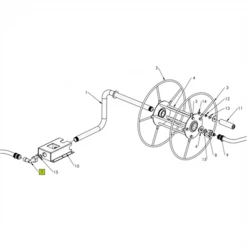 Dévidoir Dévidoir Mural Métallique Edia Tuyau Arrosage 50m Diamètre 15mm -Espace Piscine Boutique autrevisuel 716269 1