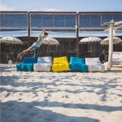 Link Robots Et Accessoires De Piscine Et Spa Coussin Lounge Gonflable Flottant NAP' Nomade Wink Housse Lavable Savane -Espace Piscine Boutique coussin gonflable flottant