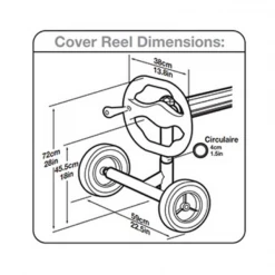 Bâches Et Couvertures De Sécurité Pour Piscines Enrouleur Bâche Bulles Thor Piscines Enterrées 12 X 6 Mètres - Kokido -Espace Piscine Boutique dimensions enrouleur thor