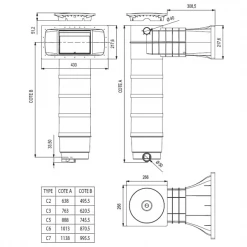 Raccords Hydrauliques Pour Piscine Skimmer Cartouche Weltico C6 Skimfiltre A400 Elegance 400x200mm 65 M3 8 Raccords Hydrauliques Pour Piscine Skimmer Cartouche Weltico C6 Skimfiltre A400 Elegance 400x200mm 65 M3 -Espace Piscine Boutique dimensions skimmer weltico