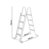 Trigano Douche, Echelle Et Mobilier Extérieur Échelle Double Piscine Hors-sol 175 Cm 4 Marches Amovibles Acier Blanc -Espace Piscine Boutique echelle double piscine hors sol hauteur totale 175cm 4 marches amovibles acier blanc 2