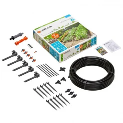 Goutte à Goutte Ensemble Complet Arrosage Goutte à Goutte Massifs Potagers Gardena 40 M2 -Espace Piscine Boutique ensemble complet arrosage goutte a goutte massifs et potagers gardena couvre 40 m2 1