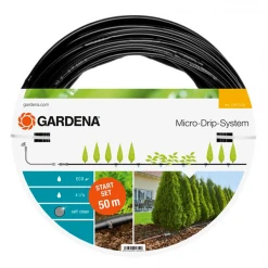 Goutte à Goutte Ensemble Arrosage Goutte à Goutte Rangées De Plantes Gardena 50 M -Espace Piscine Boutique ensemble complet arrosage goutte a goutte pour rangees plantes gardena longueur 50 m 1
