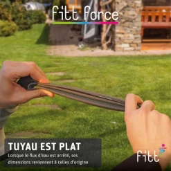 Tuyau D'eau Tuyau Arrosage Fitt Force équipé 15 Mm 5/8" Longueur 35 Mètres Bleu -Espace Piscine Boutique fitt force 10