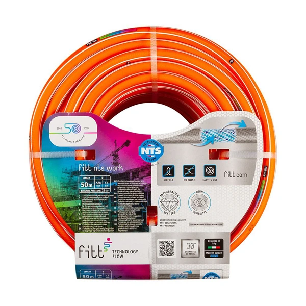 Tuyau D'eau Tuyau Arrosage Professionnel NTS Work Fitt Diamètre 19 Mm 50m Orange 4 Tuyau D'eau Tuyau Arrosage Professionnel NTS Work Fitt Diamètre 19 Mm 50m Orange – Image 2