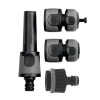Fitt Lance Et Pistolet D'arrosage Ensemble 4 Pièces Arrosage Lance Raccords 19mm Plastique Bi-matière Noir -Espace Piscine Boutique kit 5 pieces lance 15mm