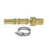 Fitt Lance Et Pistolet D'arrosage Lance Arrosage Jet Réglable Embout Cannelé 1 Collier Serrage 15mm Laiton -Espace Piscine Boutique lance arrosage laiton fitt 1