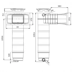WELTICO Raccords Hydrauliques Pour Piscine Skimmer Avec Filtre Pour Piscine - Skimfiltre A400 Elegance Liner C7 - Ouverture 400 X 200 Mm 8 WELTICO Raccords Hydrauliques Pour Piscine Skimmer Avec Filtre Pour Piscine - Skimfiltre A400 Elegance Liner C7 - Ouverture 400 X 200 Mm -Espace Piscine Boutique p255875 pic2