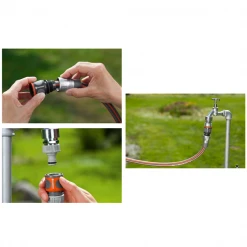 Raccord Rapide Arrosage Raccord D'arrosage Rapide Premium Pour Tuyau Ø 13 - 15 Mm - Gardena - A Fixer Au Nez De Robinet 18255-20 -Espace Piscine Boutique p256869 pic3