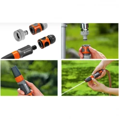 Robinet, Lance Et Pistolet D'arrosage Ensemble De Base Pour L'arrosage Et Le Nettoyage Du Jardin - Ø 13-15 Mm - Gardena 18291-20