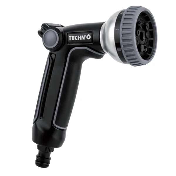 Fitt Lance Et Pistolet D'arrosage Pistolet Arrosage Multi Jets 9 Jets Bi Matière Metal Techn'O Noir Gris 4 Fitt Lance Et Pistolet D'arrosage Pistolet Arrosage Multi Jets 9 Jets Bi Matière Metal Techn'O Noir Gris – Image 2