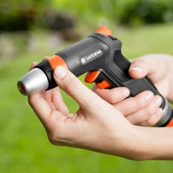 Lance Et Pistolet D'arrosage Pistolet Arrosage Jet Réglable Premium Gardena Concentré Ou Brume Métal