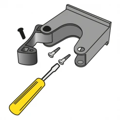 Outillage De Jardinier Porte Outils Sur Rail Perrin 500mm Avec 3 Crochets | Quincaillerie Pro -Espace Piscine Boutique porte outils fixation