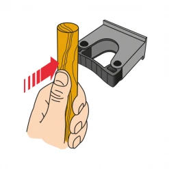 Outillage De Jardinier Porte Outils Sur Rail Perrin 500mm Avec 3 Crochets | Quincaillerie Pro -Espace Piscine Boutique porte outils utilisation1