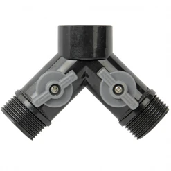 Fitt Sélecteur D'arrosage Raccord Sélecteur 2 Directions Fileté F20x27 Double Sortie M20x27