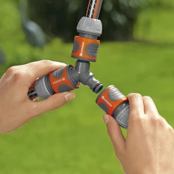 Y Et T De Dérivation Raccord Automatique Dérivation Y Plastique 3 Tuyaux Arrosage Gardena