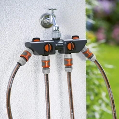 Sélecteur D'arrosage Raccord Sélecteur Arrosage 4 Sorties Robinet 20/27 26/34 Gardena -Espace Piscine Boutique raccord selecteur arrosage 4sorties reglables robinet filetage 20 27 26 34 gardena 2