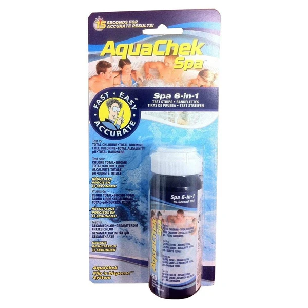 Produit D'entretien Piscine Languettes D'analyse Pour Spa 6 En 1 - AquaChek Spa - Flacon De 50 Languettes 3 Produit D'entretien Piscine Languettes D'analyse Pour Spa 6 En 1 - AquaChek Spa - Flacon De 50 Languettes