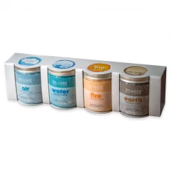 AQUAFINESSE Robots Et Accessoires De Piscine Et Spa Cristaux Parfumés Air Water Fire Earth Pour Spa - Aromathérapie Spa De Luxe - Lot De 4 Pots