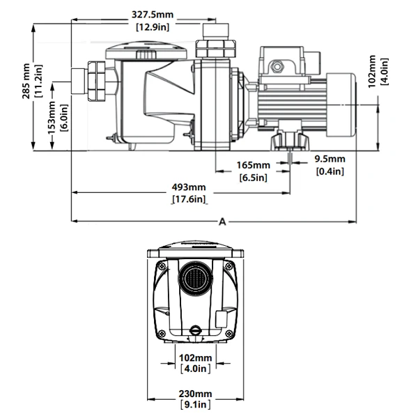 Pentair Pompes Et Filtrations Pour Piscines Pompe De Filtration Pour Piscine - Freeflo - 1 CV Mono - 14 M³/h - 0.75 KW 4 Pentair Pompes Et Filtrations Pour Piscines Pompe De Filtration Pour Piscine - Freeflo - 1 CV Mono - 14 M³/h - 0.75 KW – Image 2