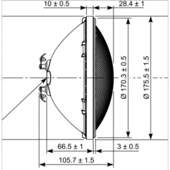 Eclairage Pour Piscine Lampe LED Multicolore Pour Piscine Sylvania PAR56 RGB 12 W 300 Lm -Espace Piscine Boutique schema technique ampoule le 1