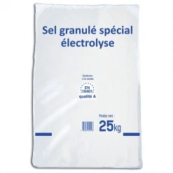SCP FRANCE Produit D'entretien Piscine Sel De Piscine Spécial électrolyse Sac De 25 Kg