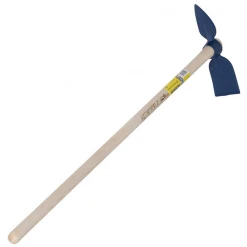 Outillage De Jardinier Serfouette Forgée Panne Langue 26 Cm Perrin Manche 130 Cm Bleu -Espace Piscine Boutique serfouette forgee panne langue 26cm perrin manche 130cm bleu 1