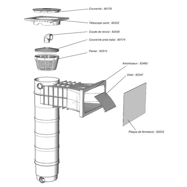 Raccords Hydrauliques Pour Piscine Skimmer Cartouche Weltico C6 Skimfiltre A400 Elegance 400x200mm 65 M3 6 Raccords Hydrauliques Pour Piscine Skimmer Cartouche Weltico C6 Skimfiltre A400 Elegance 400x200mm 65 M3 – Image 4
